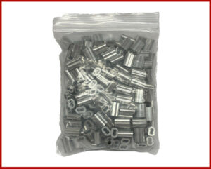 PRENSA MANGA DE ALUMINIO M1.5 MM PAQUETE DE 200 PCS X001MVTBRF