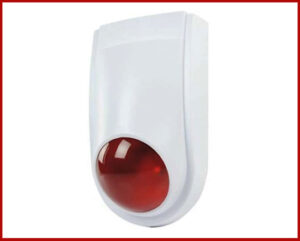 SIRENA MINI ESTROBOSCÓPICA LENTE COLOR ROJO WP-06